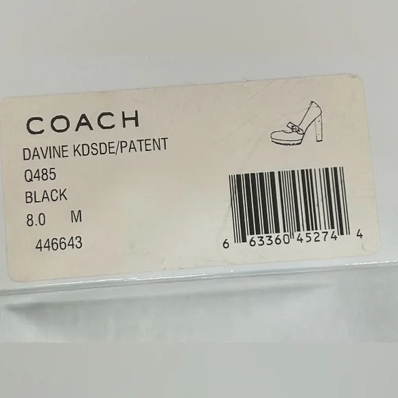 Women’s Coach Davine Platform Black Suede with Gold Heel Size 8 Great Condition! - Picture 16 of 16